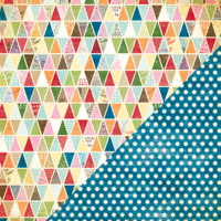 Bazzill Basics - Worldwide Collection - 12 x 12 Double Sided Paper - Travel Triangles