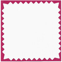 Bazzill Basics - 12x12 Pinked Cardstock - White/OP, CLEARANCE