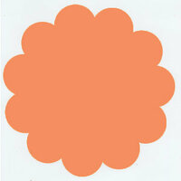 Bazzill Basics - 12x12 Flower Cardstock - Orange Crush, CLEARANCE
