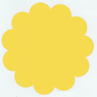 Bazzill Basics - 12x12 Flower Cardstock - African Daisy - Yellow, CLEARANCE