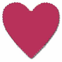 Bazzill Basics - 12x12 Heart Cardstock - Tink Pink, CLEARANCE