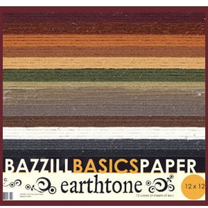 Bazzill Basics - 12x12 Cardstock Multipack - Special Value - Earthtones