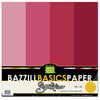 Bazzill Basics - Bazzill Smoothies - 4 Colors - 12x12 Cardstock - Currant Sensation