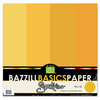 Bazzill Basics - Bazzill Smoothies - 4 Colors - 12x12 Cardstock - Pineapple Bliss, CLEARANCE