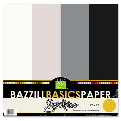 Bazzill Basics - Bazzill Smoothies - 4 Colors - 12x12 Cardstock - Blackberry Swirl, CLEARANCE