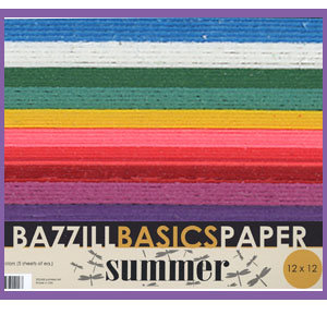Bazzill Basics - 12x12 Cardstock Multipack - Summer