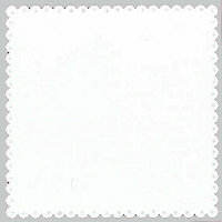 Bazzill Basics - 12x12 Mini Scalloped Cardstock with Small Eyelets - Brilliant White