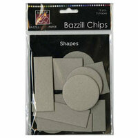 Bazzill Basics - Chips - Die Cut Chipboard Shapes - Shapes, CLEARANCE