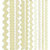 Bazzill - Just the Edge - 12 Inch Cardstock Strips - French Vanilla