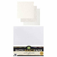 Bazzill - 12x12 Carstock Multipack - Wedding White