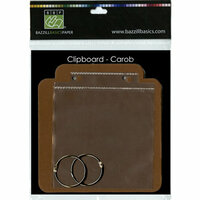 Bazzill Basics - Board Book - Clipboard Chipboard Album - Carob, CLEARANCE