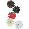 Bazzill Basics - Bitty Blossoms - 60 Assorted Flowers - 1.5 Inch - Neutrals, CLEARANCE