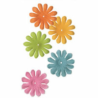 Bazzill Basics - Bitty Blossoms - 60 Assorted Flowers - 1.5 Inch - Garden Mix