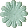 Bazzill Basics - Paper Flowers - 0.75 Inch Bachelor Button - Aqua, CLEARANCE