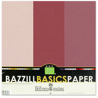 Bazzill - Dotted Swiss - 12 x 12 Cardstock Pack - 15 Sheets - Blissful Trio