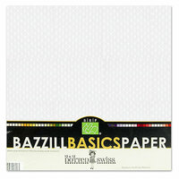 Bazzill - Dotted Swiss - 12 x 12 Cardstock Pack - 25 Sheets - Salt