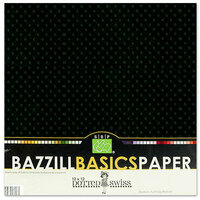 Bazzill - Dotted Swiss - 12 x 12 Cardstock Pack - 25 Sheets - Pepper