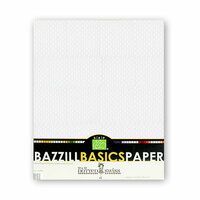 Bazzill - Dotted Swiss - 8.5 x 11 Cardstock Pack - 25 Sheets - Salt