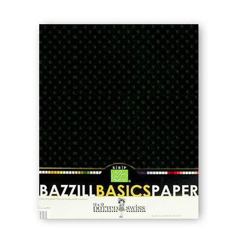 Bazzill - Dotted Swiss - 8.5 x 11 Cardstock Pack - 25 Sheets - Pepper