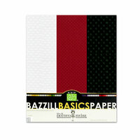 Bazzill - Dotted Swiss - 8.5 x 11 Cardstock Pack - 15 Sheets - Phoenix Trio
