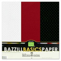 Bazzill - Dotted Swiss - 12 x 12 Cardstock Pack - 15 Sheets - Phoenix Trio
