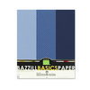 Bazzill - Dotted Swiss - 8.5 x 11 Cardstock Pack - 15 Sheets - Deep Blue Trio