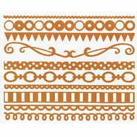 Bazzill Basics - Just the Edge III - 12 Inch Cardstock Strips - Festive, CLEARANCE