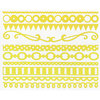 Bazzill Basics - Just the Edge III - 12 Inch Cardstock Strips - Lemon Drop, CLEARANCE