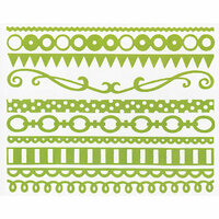Bazzill Basics - Just the Edge III - 12 Inch Cardstock Strips - Lemon Lime, CLEARANCE