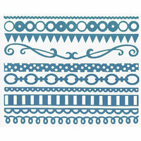 Bazzill Basics - Just the Edge III - 12 Inch Cardstock Strips - Artesian Pool, CLEARANCE