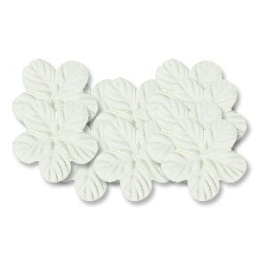 Bazzill Basics - 1.75 Inch Paper Flowers - Tropical White, CLEARANCE