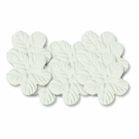 Bazzill Basics - 1.75 Inch Paper Flowers - Tropical White, CLEARANCE