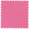 Bazzill Basics - 12 x 12 Square Scalloped Cardstock - Dotted Swiss - Ballet