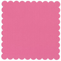 Bazzill Basics - 12 x 12 Square Scalloped Cardstock - Dotted Swiss - Ballet