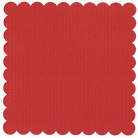 Bazzill Basics - 12 x 12 Square Scalloped Cardstock - Dotted Swiss - Phoenix