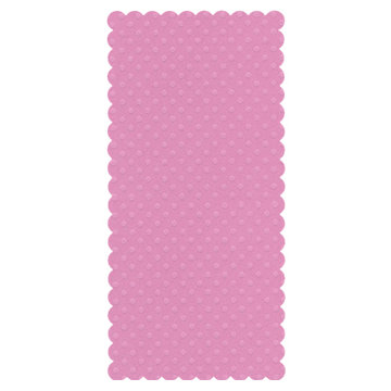 Bazzill Basics - Bulk Cardstock Pack - 25 Sheets - 5.5 x 11.5 Rectangle Scalloped - Dotted Swiss - Slipper, CLEARANCE