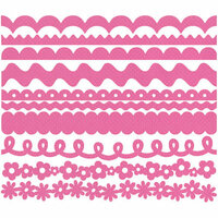 Bazzill Basics - Just The Edge - 12 Inch Cardstock Strips - Dotted Swiss - Slipper, CLEARANCE