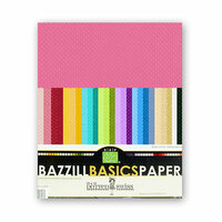 Bazzill - Dotted Swiss - 8.5 x 11 Cardstock Pack - 60 Sheets - Assorted
