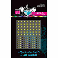 Bazzill Basics - Self Adhesive Jewels - 3 mm and 4 mm - Desert Sun, CLEARANCE