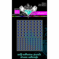 Bazzill Basics - Self Adhesive Jewels - 3 mm and 4 mm - Pauly Poo, CLEARANCE