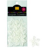 Bazzill Basics - Paper Flowers - Mini Poinsettias - White, CLEARANCE