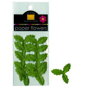 Bazzill - Paper Leaves - Mini Holly