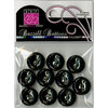 Bazzill Basics - Modern Collection - Buttons - Bling - Thunder Black, CLEARANCE