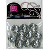 Bazzill Basics - Modern Collection - Buttons - Bling - Avalanche Clear, CLEARANCE