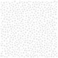 Bazzill Basics - 12 x 12 Glazed Cardstock - Polka Dot - Bazzill White
