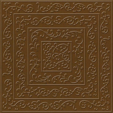 Bazzill - 12 x 12 Embossed Cardstock - Shabby Chic - Chocolate