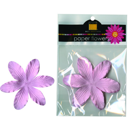Bazzill Basics - Paper Flowers - 3.75 Inch Lily - Pinkini, CLEARANCE