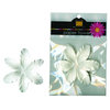 Bazzill Basics - Paper Flowers - 3.75 Inch Lily - White, CLEARANCE