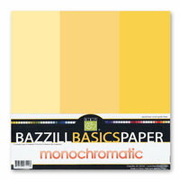 Bazzill - Monochromatic Trio Packs - 12 x 12 - Sunbeam