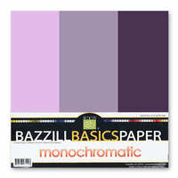 Bazzill - Monochromatic Trio Packs - 12 x 12 - Pansy